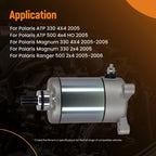 1.2kW 12V Starter Motor for Polaris Sportsman Ranger Scrambler (2005–2006)