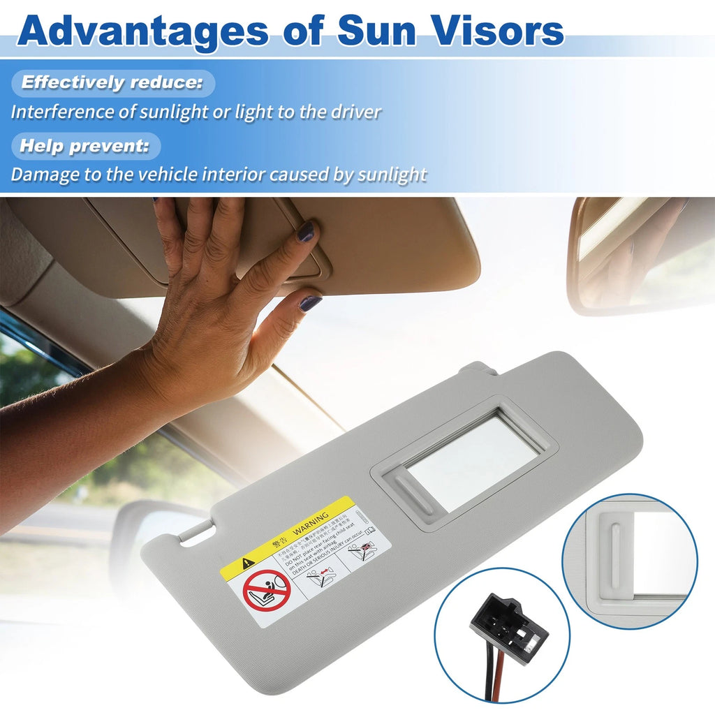 5NN-857-552-L-SX4 Right Sun Visor for Volkswagen Tiguan (2018–2024)