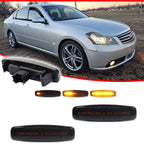 Smoked LED Side Marker Lights for Infiniti M35 M45 FX35 G35 G37 (2007–2010)