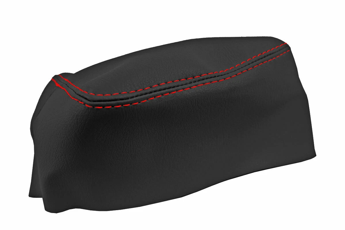 Console Lid Cover Leather for Subaru BRZ Scion GRS Toyota (2013–2020) Red Stitch