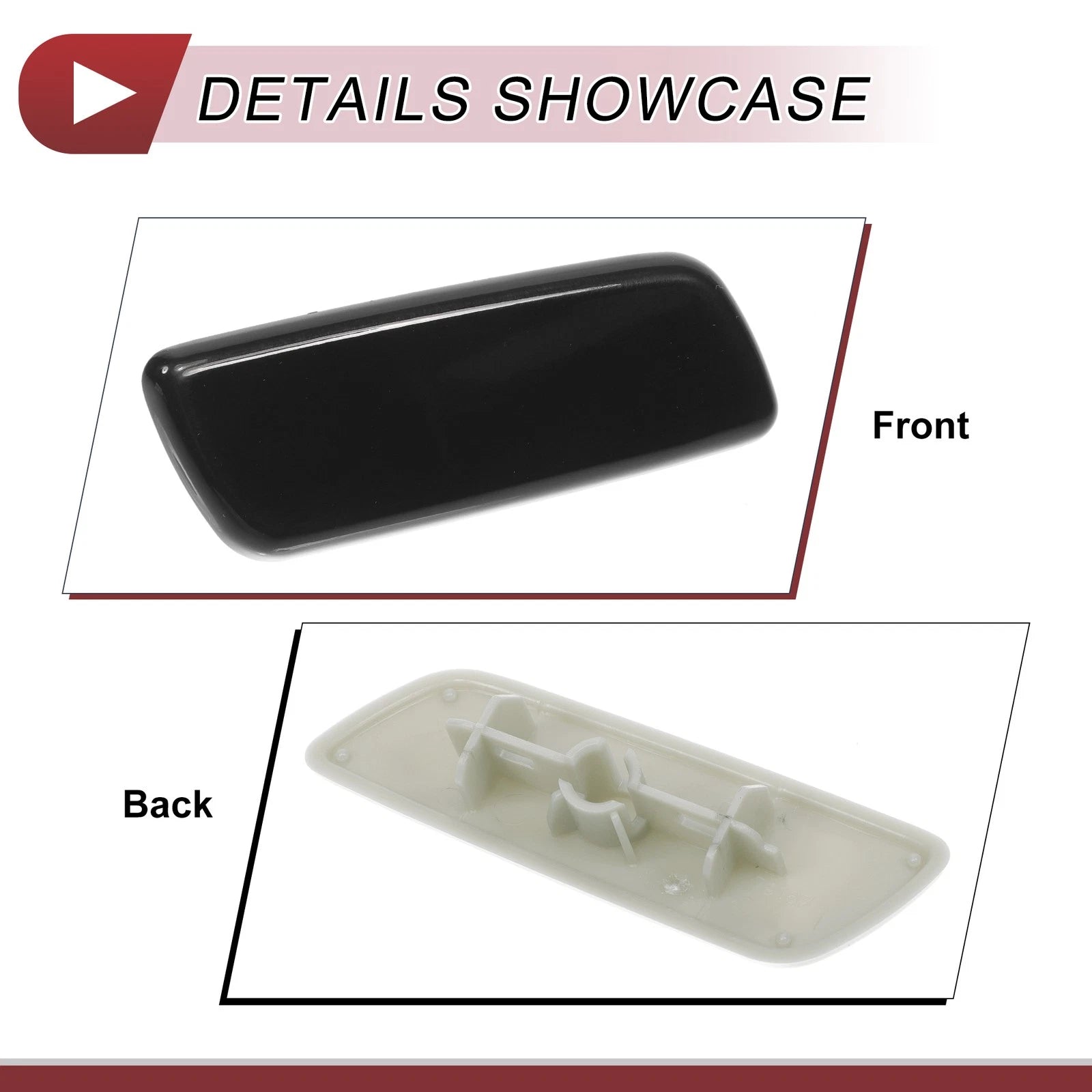 Front Right Washer Nozzle Cover Cap for Lexus RX270 RX350 RX450H (2009–2014) Black