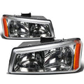 Chrome Crystal Headlight + Corner + Red 3D LED Tail Light for Silverado (2003–2007)