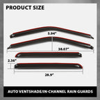 In-Channel Rain Guards for Ford F150 SuperCrew (2015–2024)