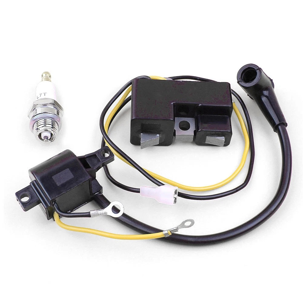 Ignition Coil & Spark Plug for Husqvarna 61 66 162 266 (Old Model)