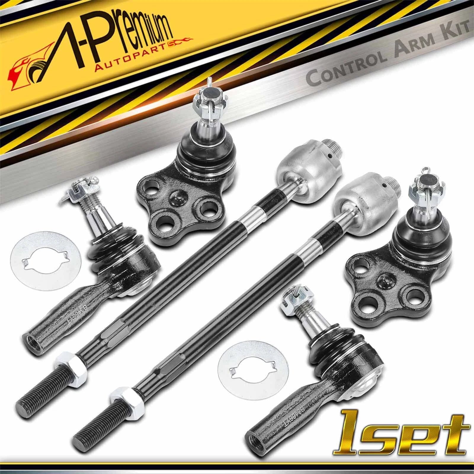 6X Front Ball Joint & Tie Rod End for Nissan Pathfinder (1996–2004)