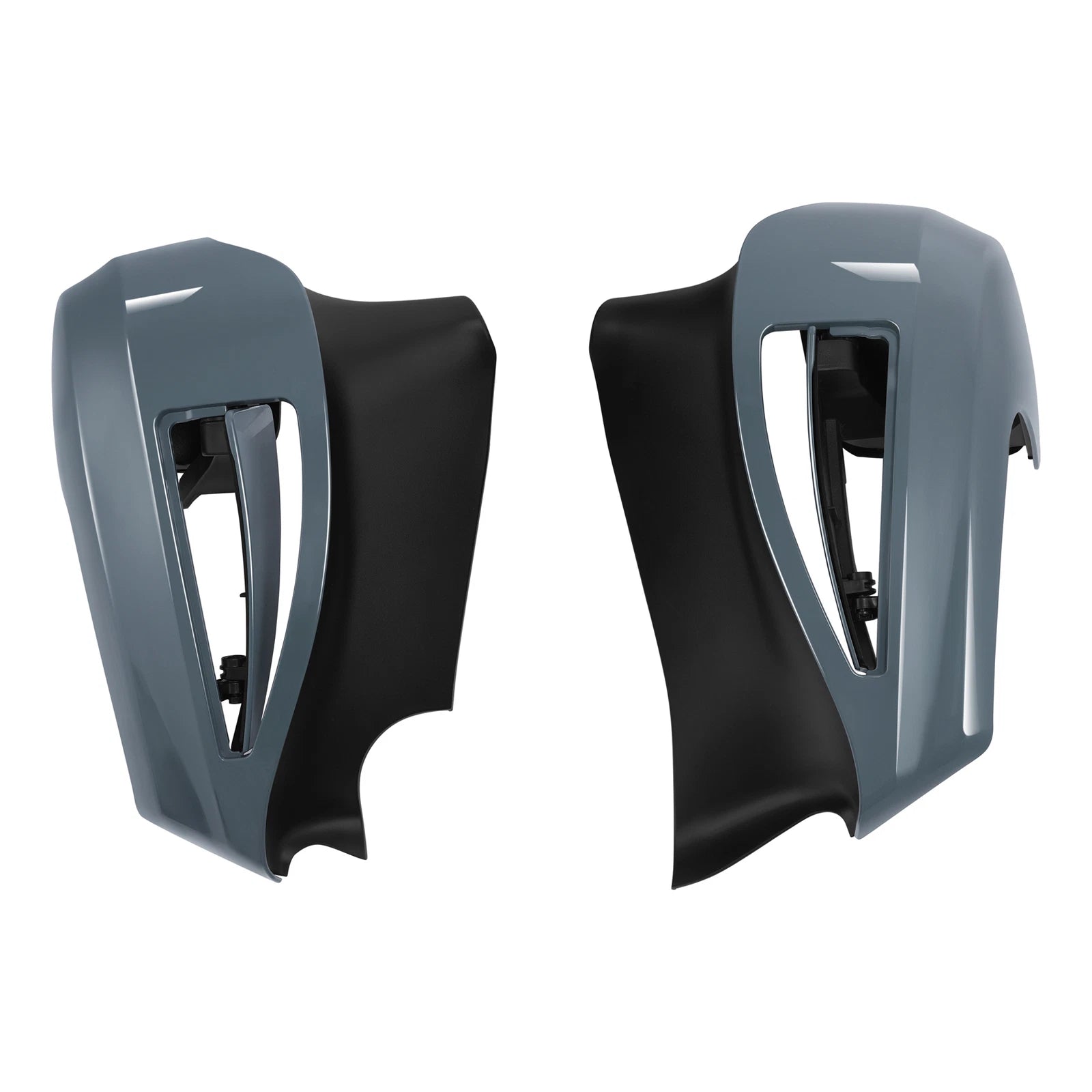 Lower Vented Fairings for Indian Roadmaster (2015–2024) Stealth Gray Azure