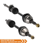 2X Front CV Axle Shaft Set for Ford Explorer (2011–2014)