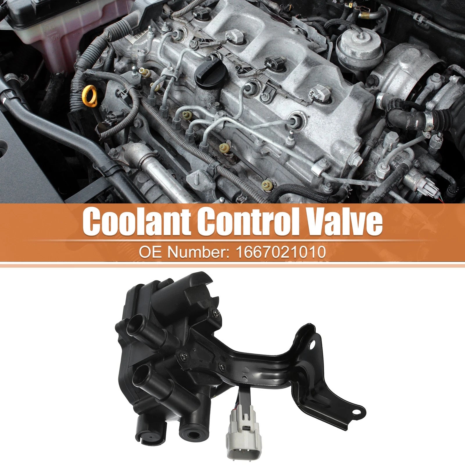Coolant Flow Control Valve 16670-21010 for Toyota Prius (2004–2009)