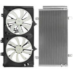 AC condenser and cooling fan assembly for Lexus ES350 (2013–2017)