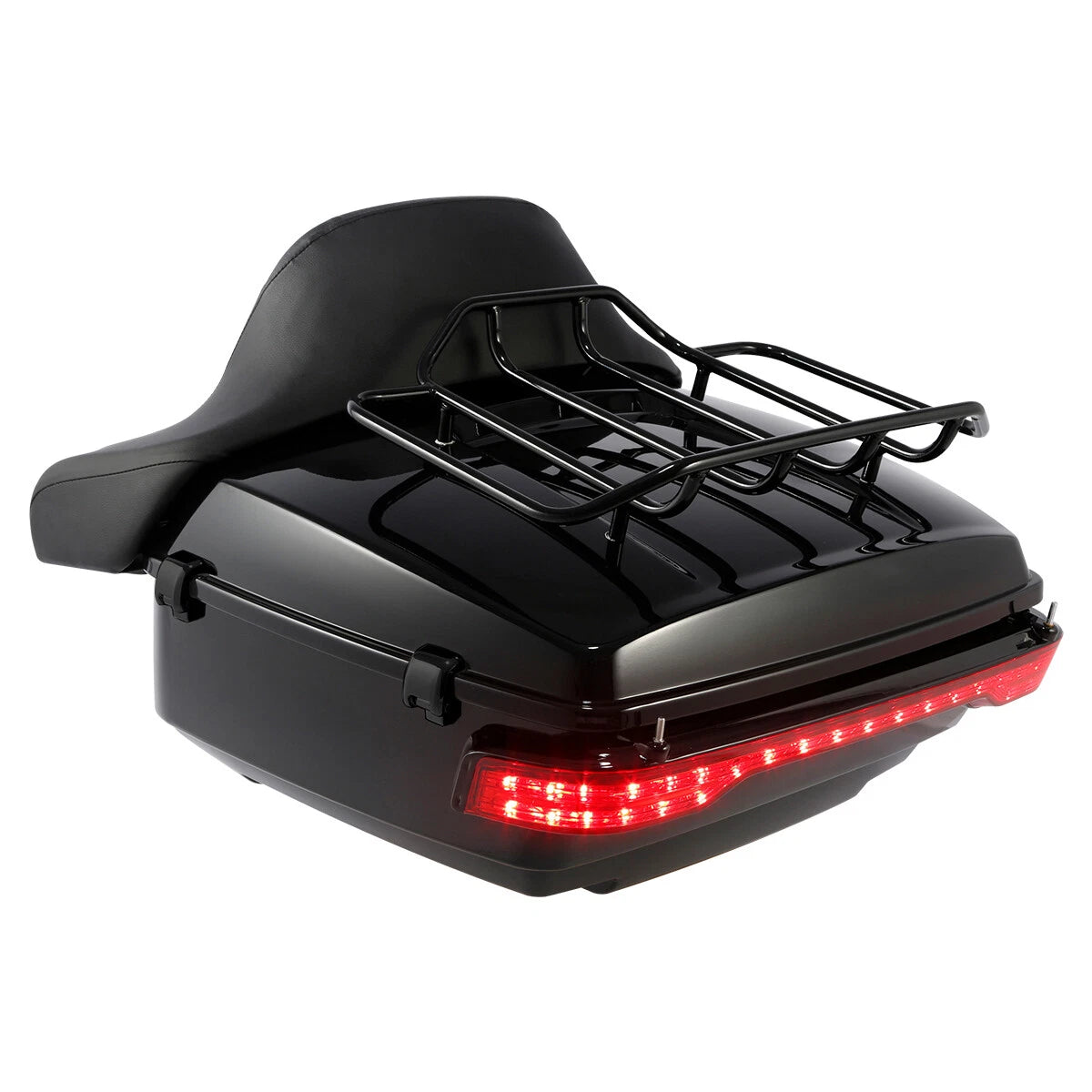 Trunk Pad Mount Rack Speakers for Harley Touring (2009–2013) Black
