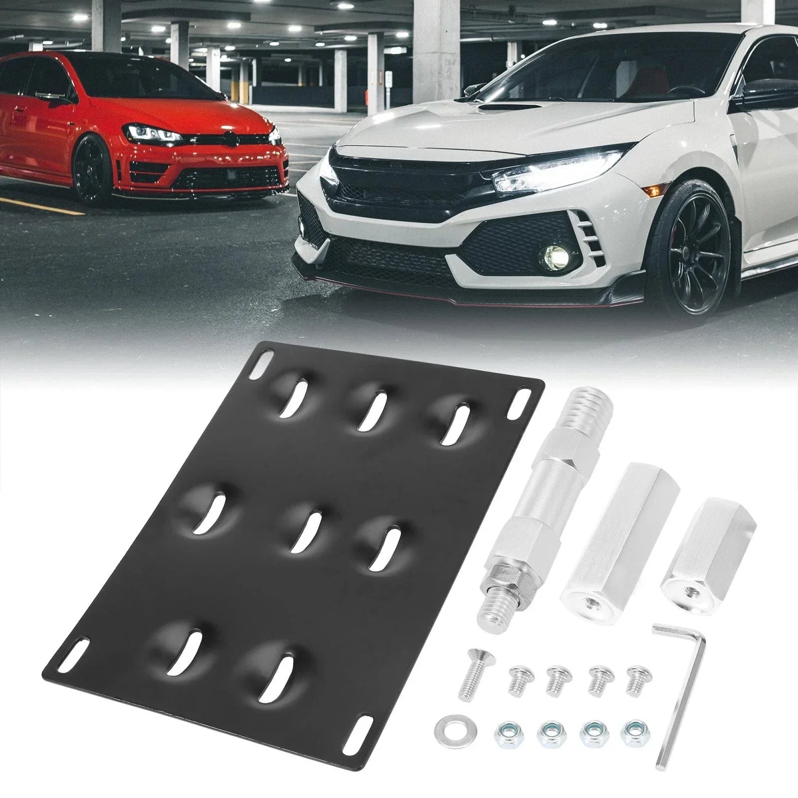 Tow Hook License Plate Bracket for BMW F30 F32 F10 3/4/5 Series