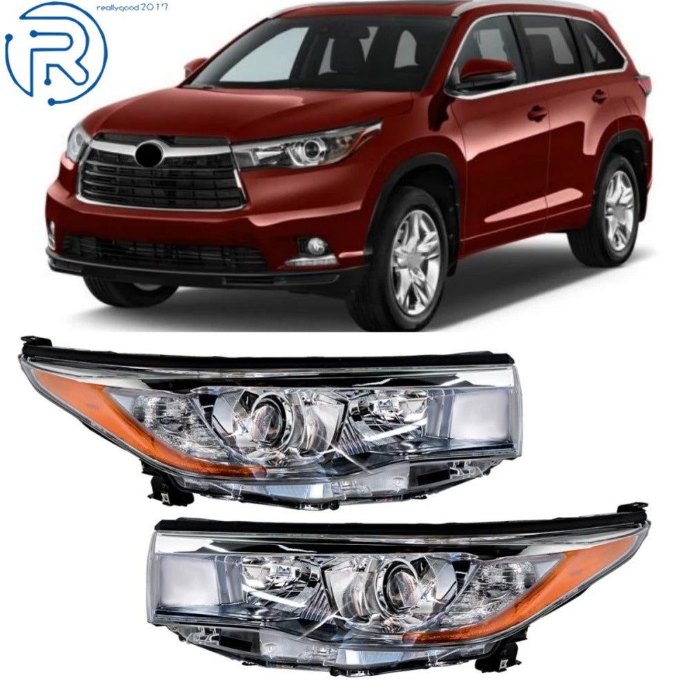 Headlight Set for Toyota Highlander (2014–2016) Halogen