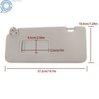 Sun Visors Pair for Nissan Versa (2007-2012) with Mirror Gray