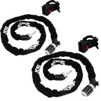 2X Bike Chain Lock, Combination Anti Theft Heavy Duty