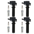 Set of 4 Ignition Coils & Spark Plugs for Lincoln Edge MKZ (2015–2020)