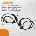 2X Front ABS Speed Sensor for Lexus SC430 GS430 GS400 (2001–2010) 8954230160
