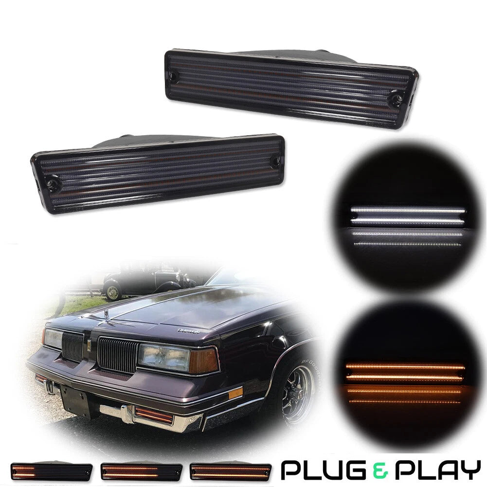 Switchback LED Front DRL Signal Lights for Oldsmobile Cutlass Supreme (1981–1988)