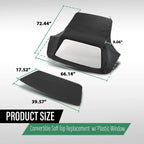Convertible Soft Top & Plastic Window for BMW 3-Series (1986–1993)