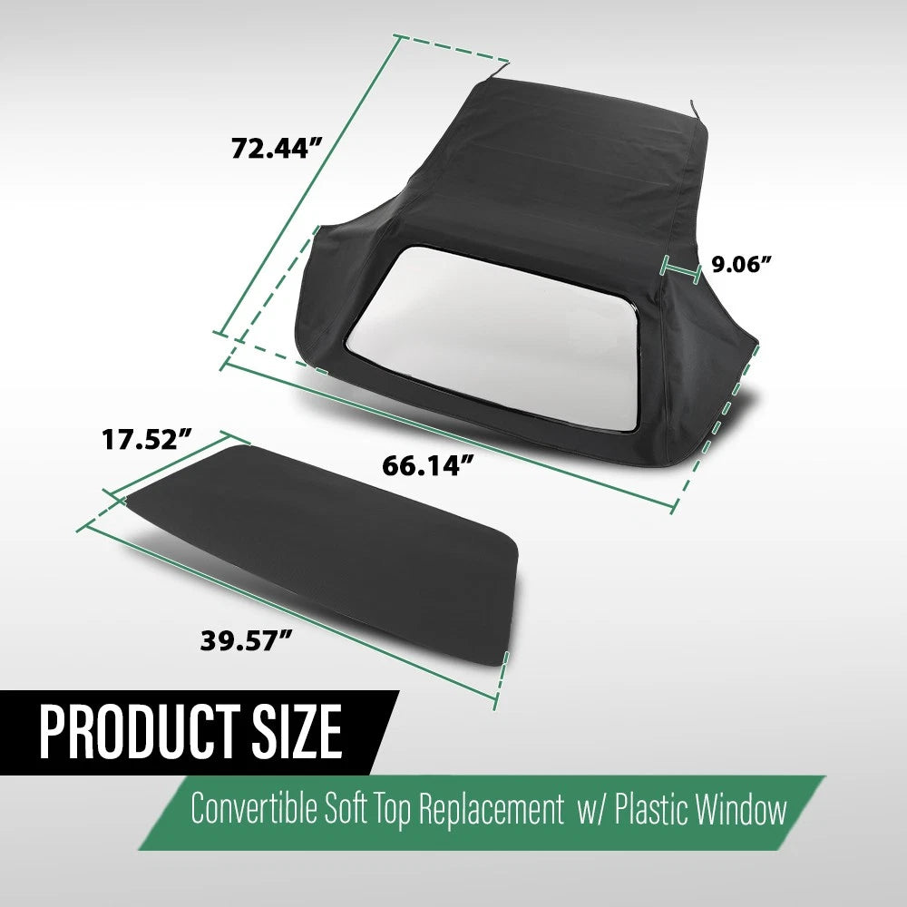 Convertible Soft Top & Plastic Window for BMW 3-Series (1986–1993)