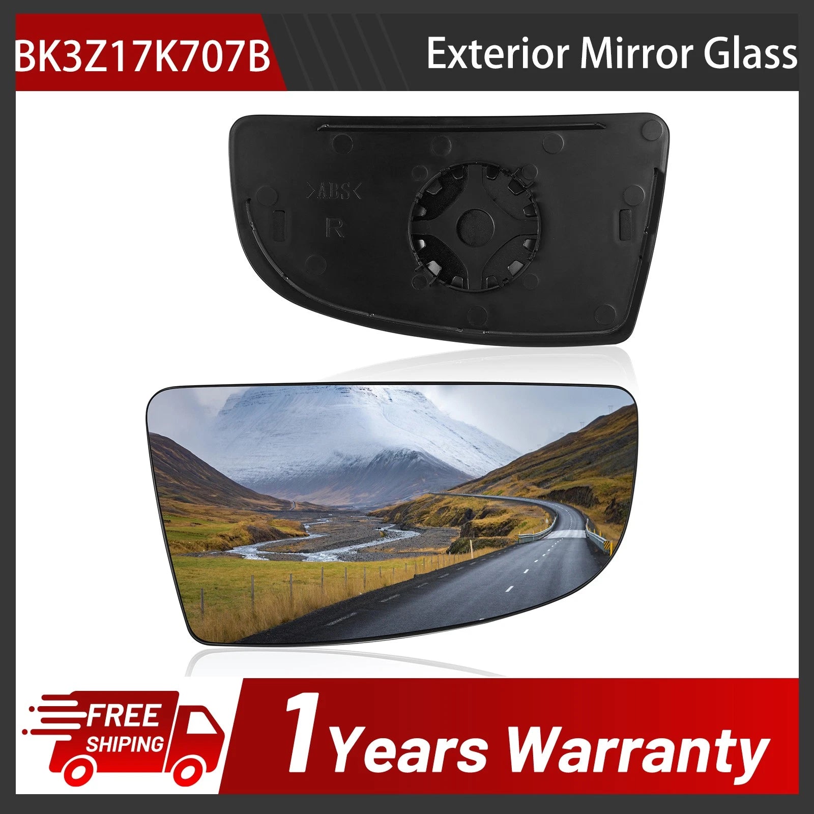 Right Lower Mirror Glass for Ford Transit (2015–2022)