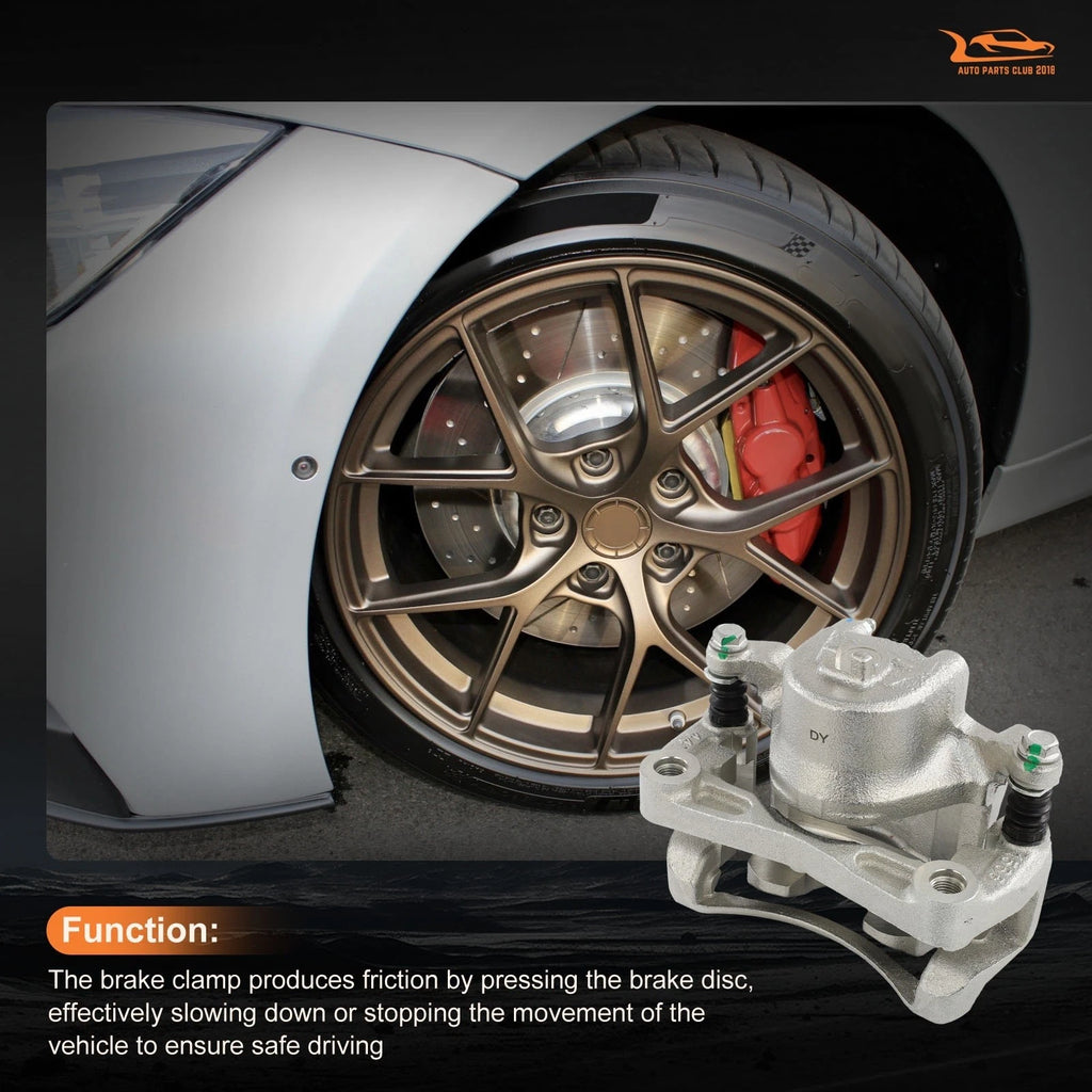 Front Pair Brake Calipers w/ Bracket for Nissan Sentra (2007–2019)