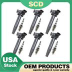 Set of 12 Ignition Coils & Spark Plugs for Toyota Solara Camry Sienna (2004–2010)