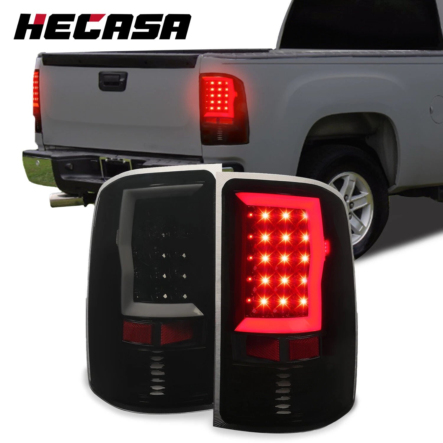 LED Tail Lights for GMC Sierra 1500 2500HD 3500HD (2007–2014)