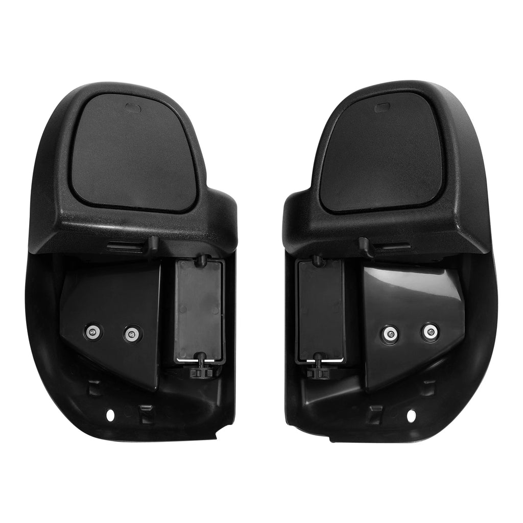 Lower Vented Leg Fairings for Harley Street Glide (2014–2023) Charcoal Pearl