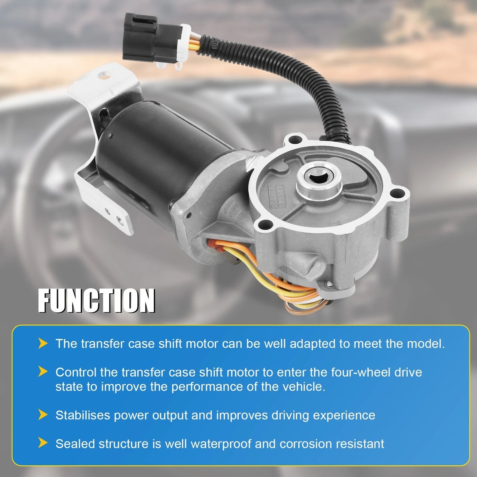 Transfer Case Shift Motor for Ford Ranger Mazda B2300 B2500 B3000 B4000 (1998-2011)