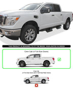 Stainless Steel Pocket Steps for Nissan Titan Crew Cab (2004-2024)