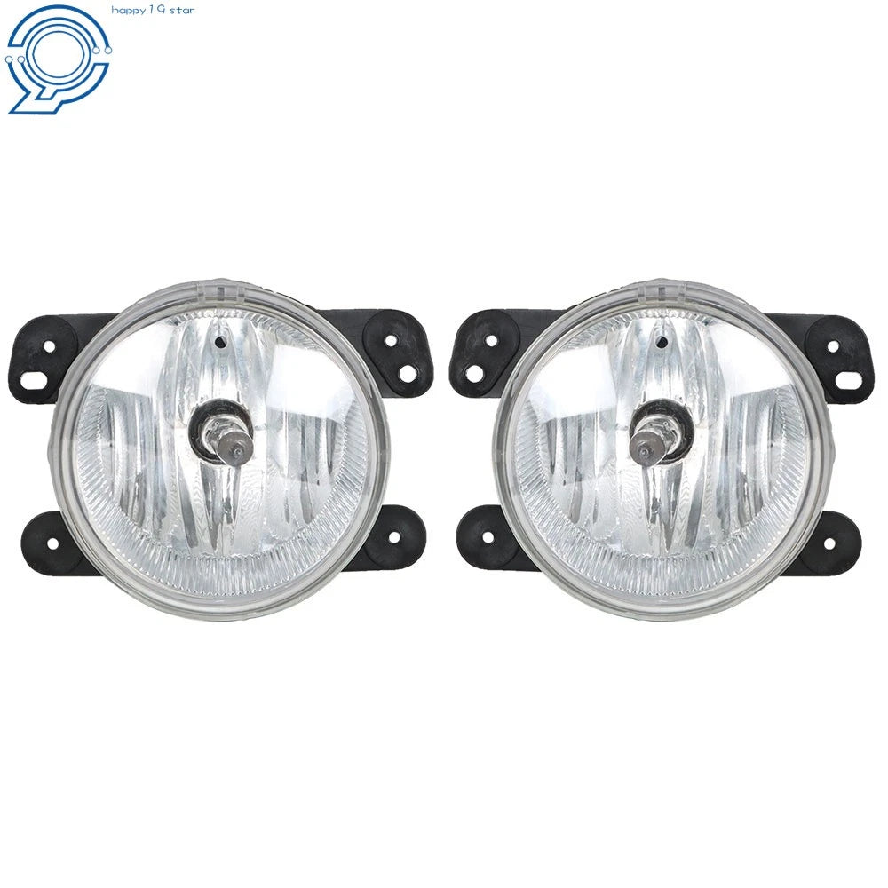 Set of 2 Clear Front Bumper Fog Lights for Dodge Charger (2011-2014)