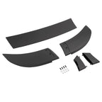 Set of 3 Rear Trunk Spoilers for Dodge Charger (2006–2010) Matte Black