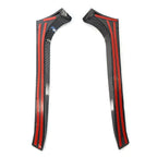 Carbon Fiber Rear Window Side Canard Splitter Trim for VW Golf 6 (2009-2013)