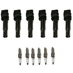 6X Ignition Coil & Iridium Spark Plug for Volkswagen Passat Atlas (2018–2023)