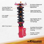 2X Adjustable Coilovers for Mitsubishi Lancer (2002–2006)