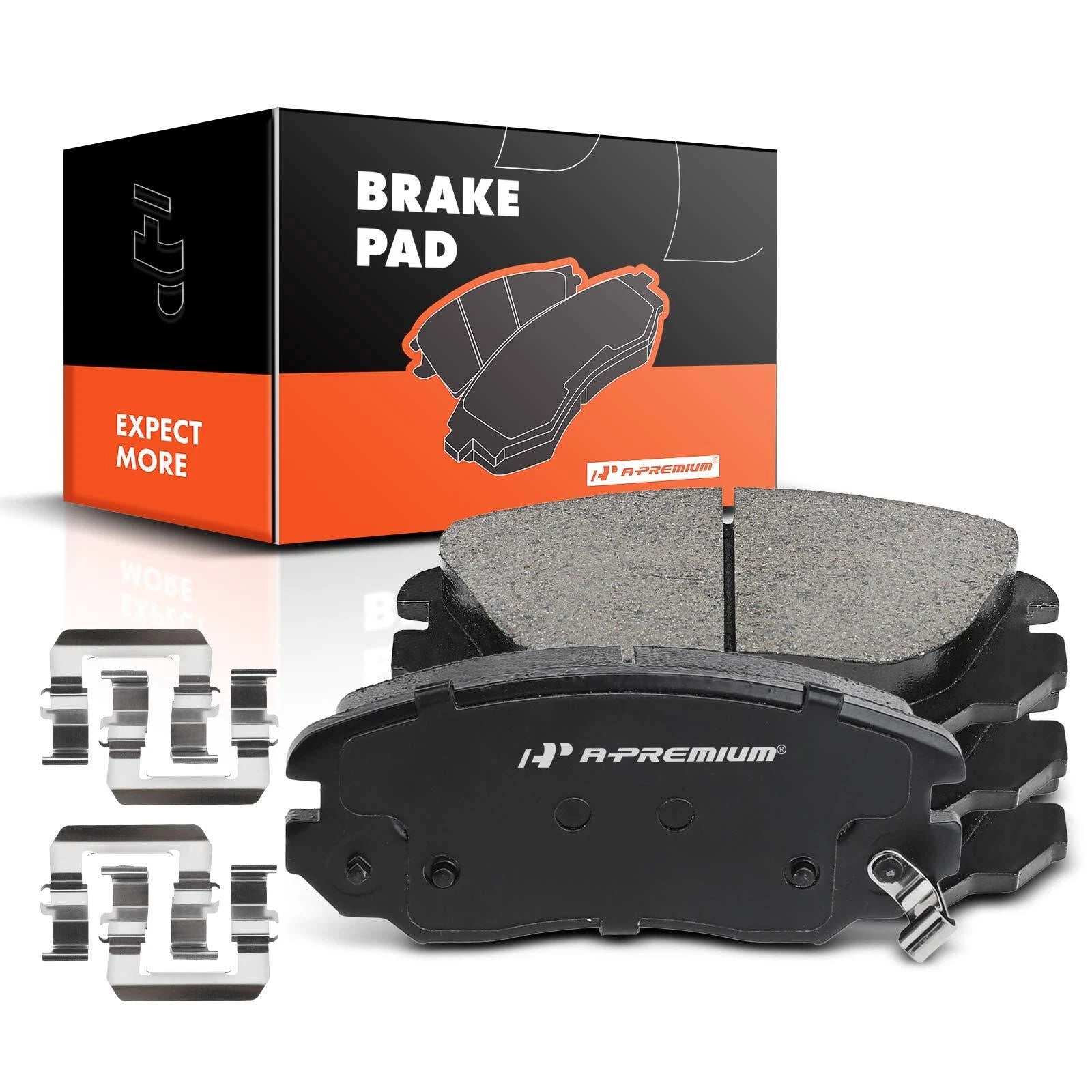 Set of 4 Front Ceramic Brake Pads for Chevy Equinox (2010–2017)