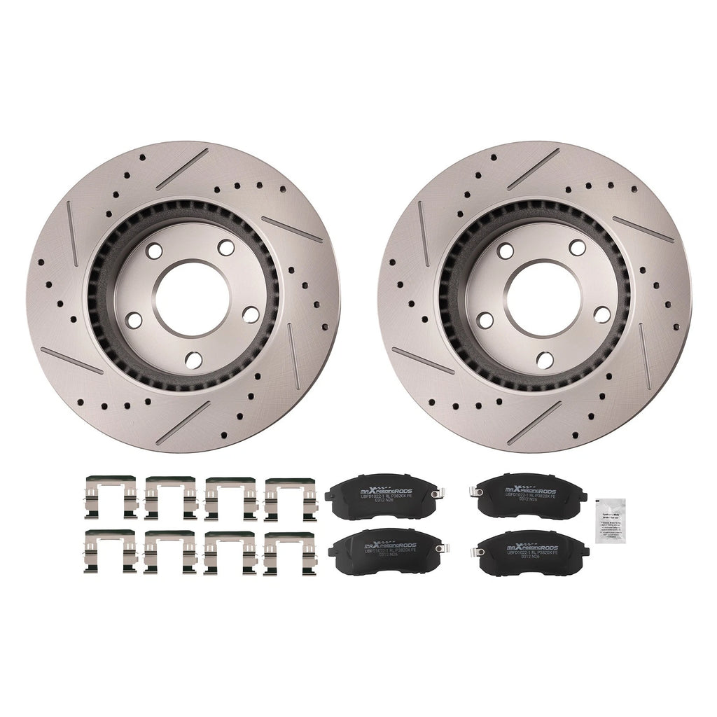 Front Brake Rotors & Pads Kit for Nissan Sentra (2013–2017)