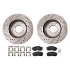 Front Brake Rotors & Pads Kit for Nissan Sentra (2013–2017)