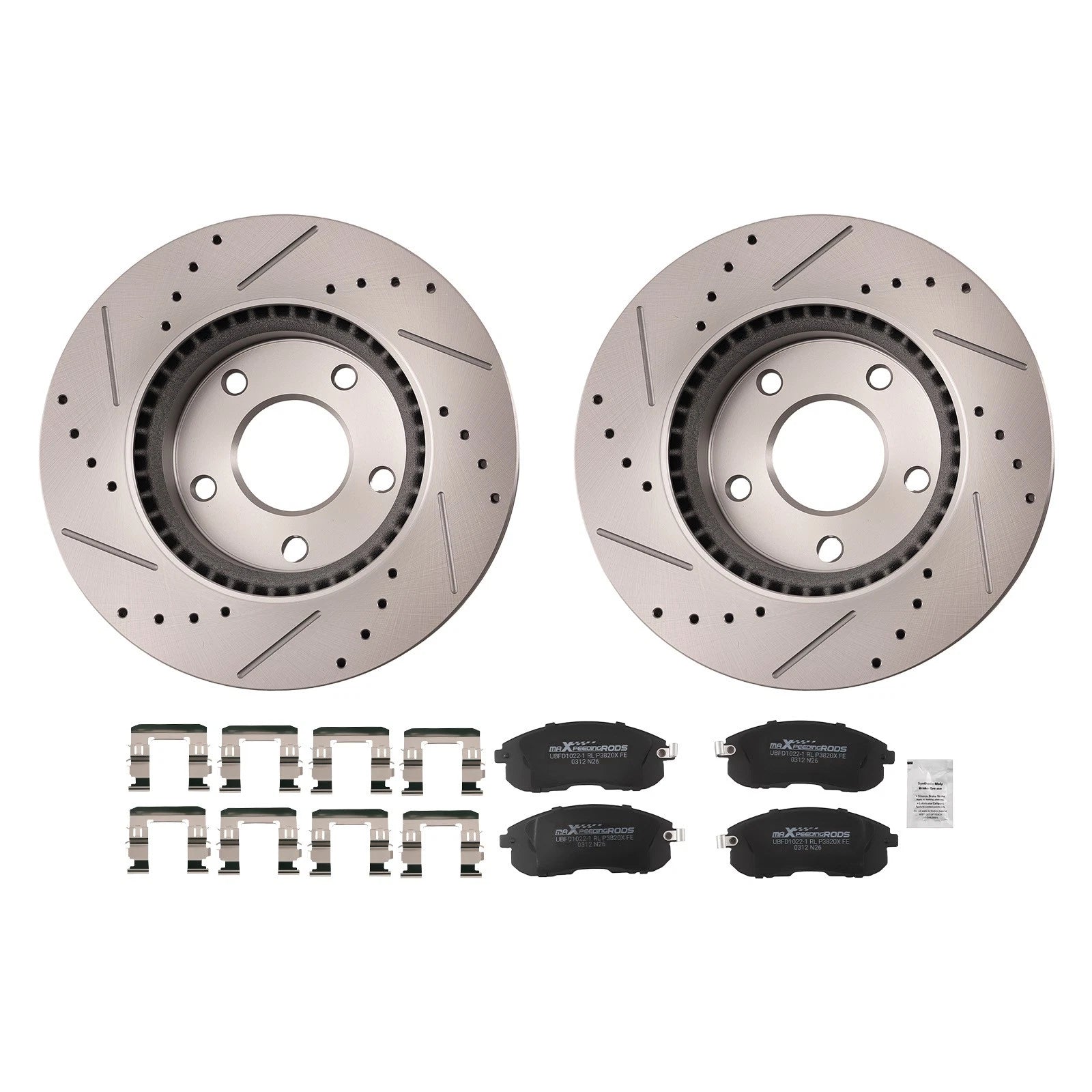 Front Brake Rotors & Pads Kit for Nissan Sentra (2013–2017)