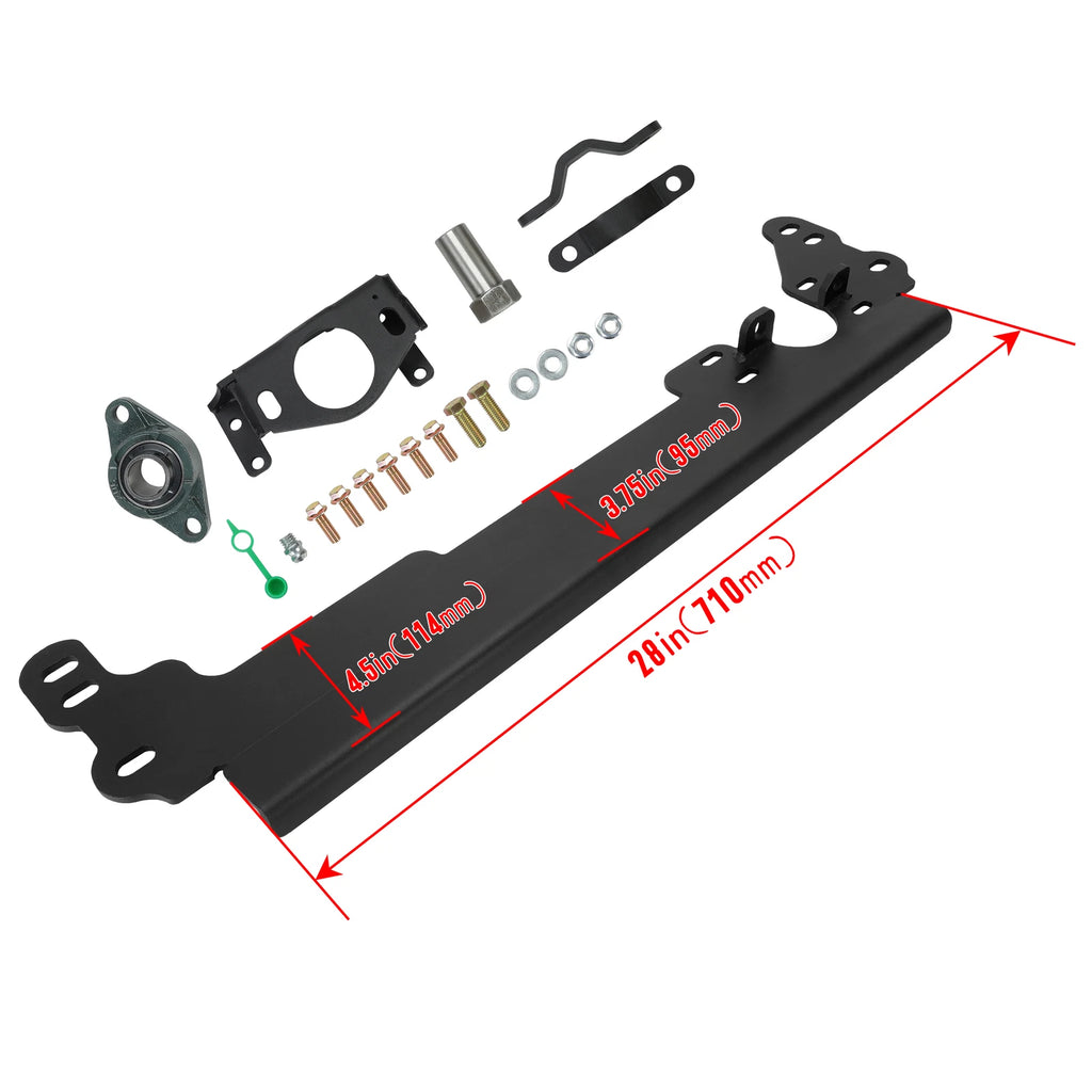 Steering Box Brace Bracket Kit for Jeep Cherokee XJ (1984–2001) w/Sector Support