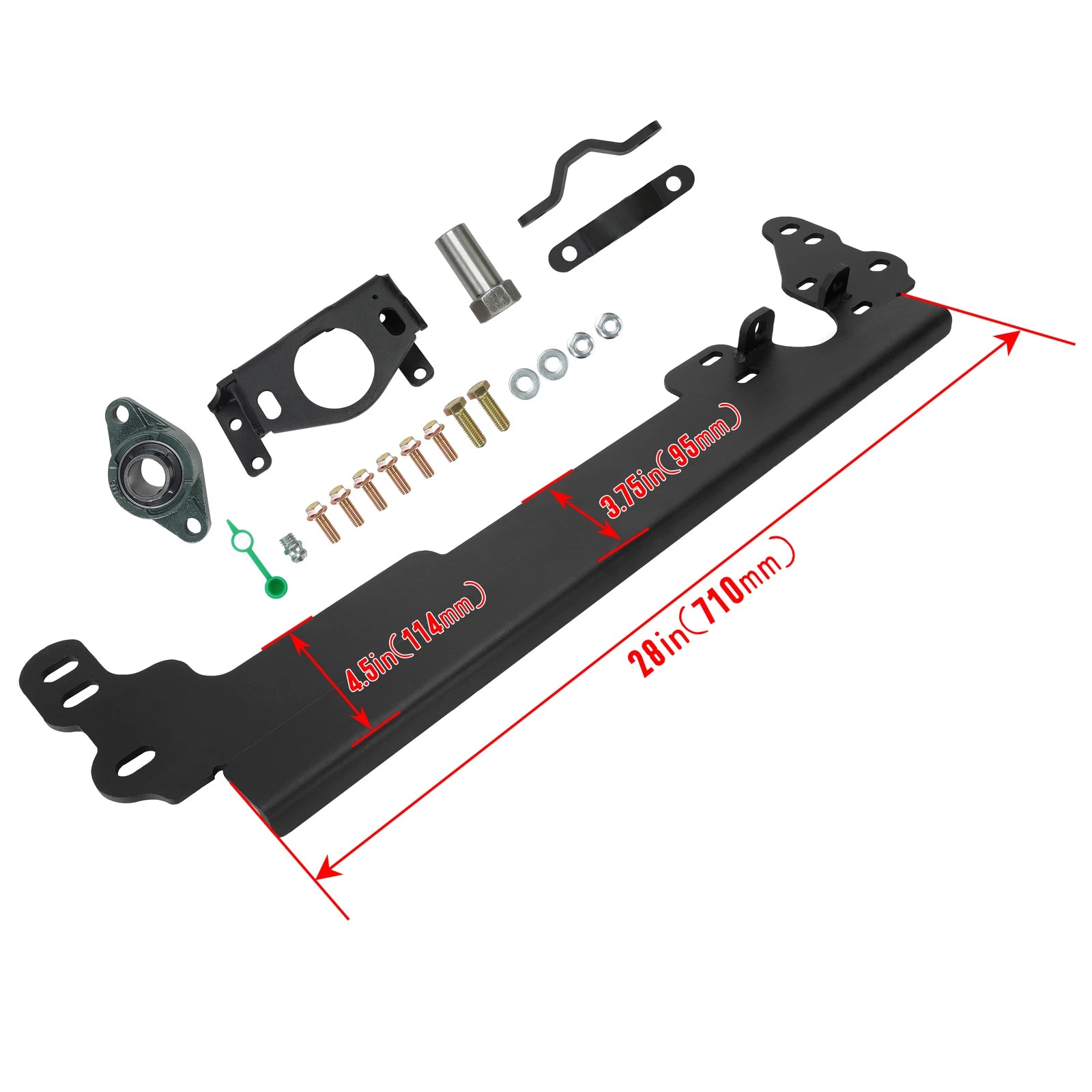 Steering Box Brace Bracket Kit for Jeep Cherokee XJ (1984–2001) w/Sector Support