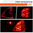 Chrome Outer LED Tail Light Brake Lamp for Honda Odyssey (2018–2023)