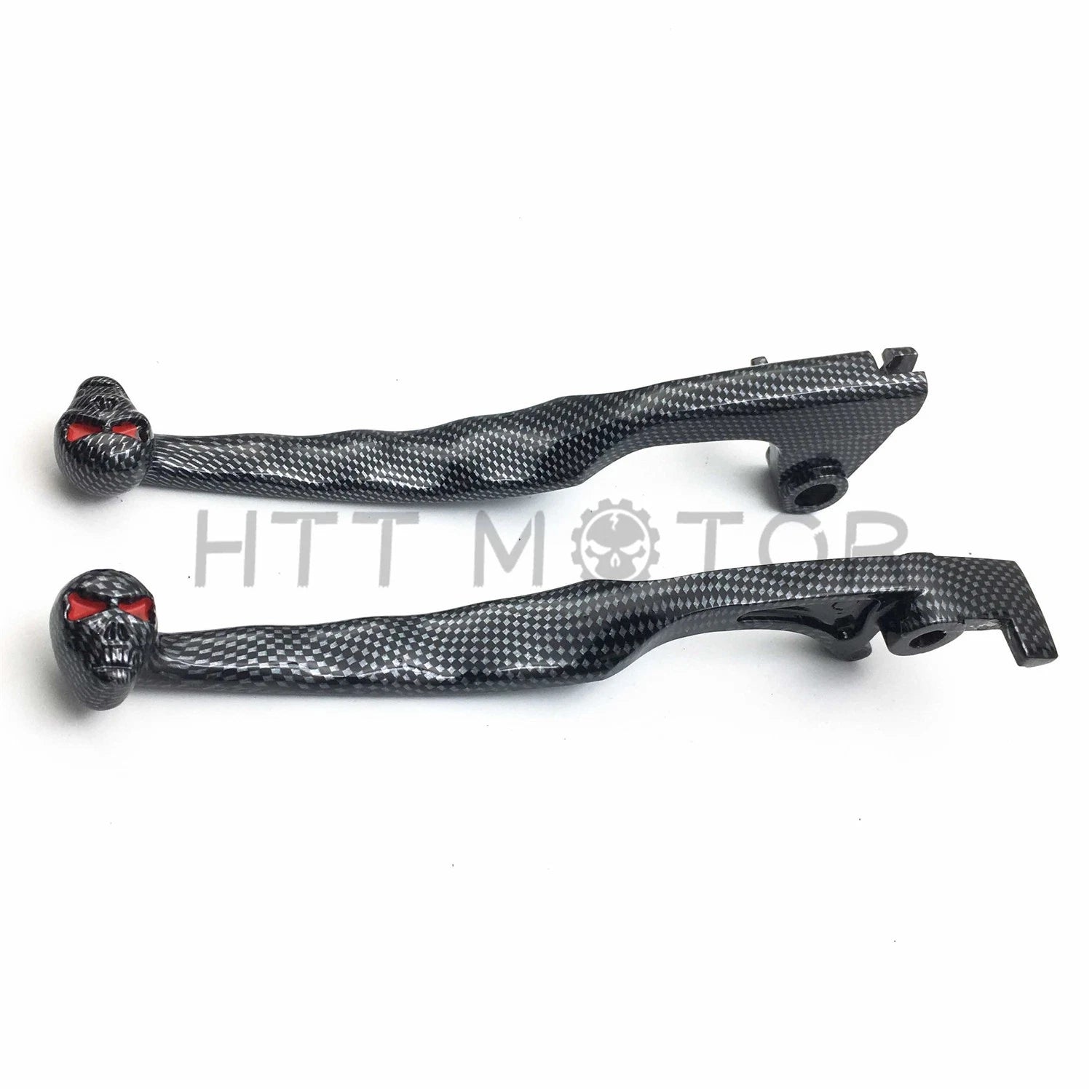 Skull Carbon Levers for Suzuki Intruder Volusia Marauder 800 Boulevard C50 M50