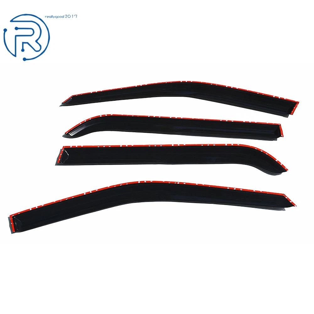 Window Visors Rain Guards for Ford Explorer (2016-2019) Dark Smoke