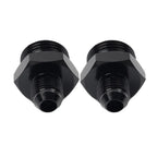 Black Aluminum AN6 Flare to 10AN ORB Male Fitting Adapter w/ O-Rings