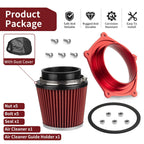 Air Filter Intake Cleaner & Guide Holder w/Bolt Kit for Yamaha YFZ450X (2008–2011)