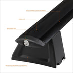 Matte Black Side Skirts for Ford Mustang (2015–2017)