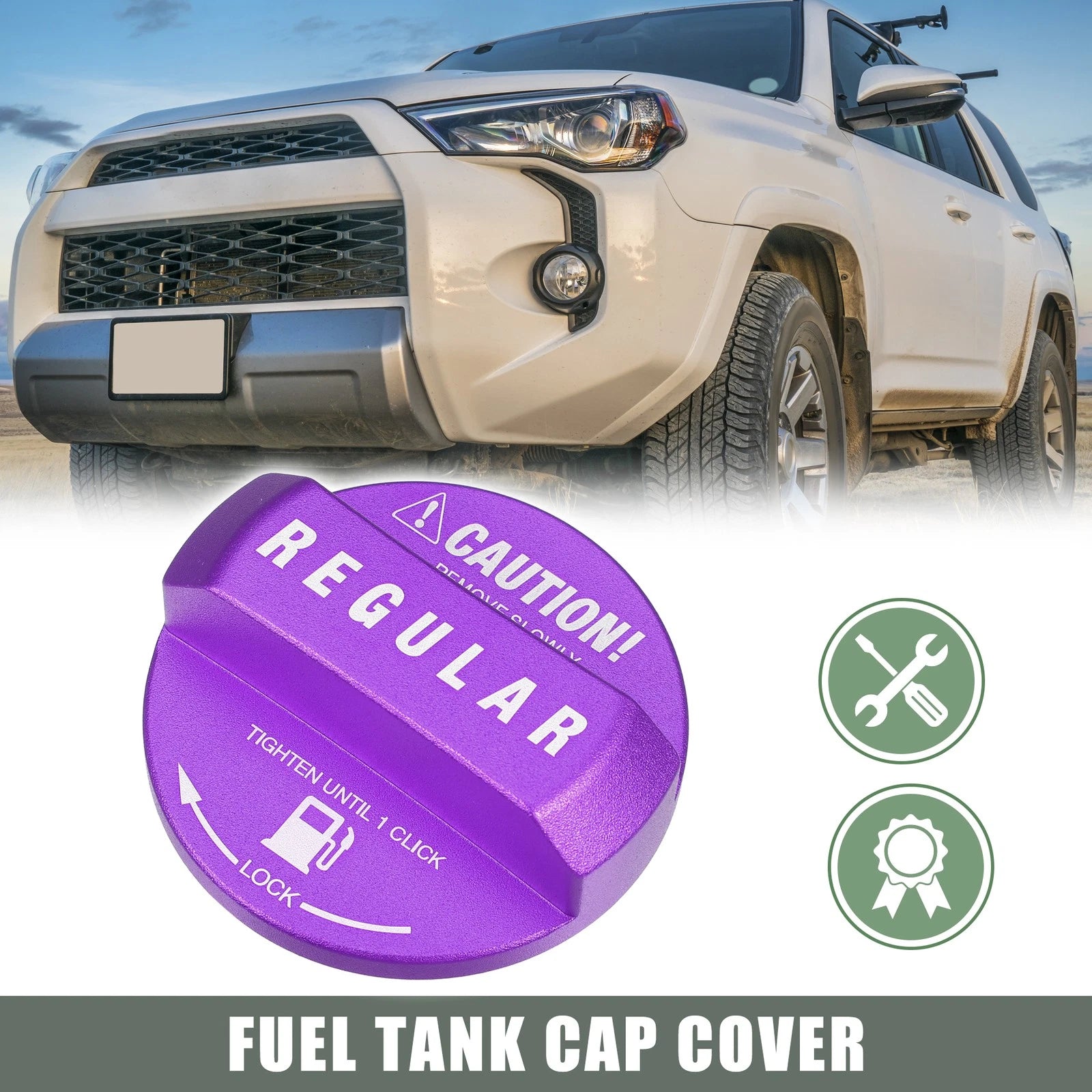 Fuel Tank Cap Cover for Toyota (Purple) (726215841800)