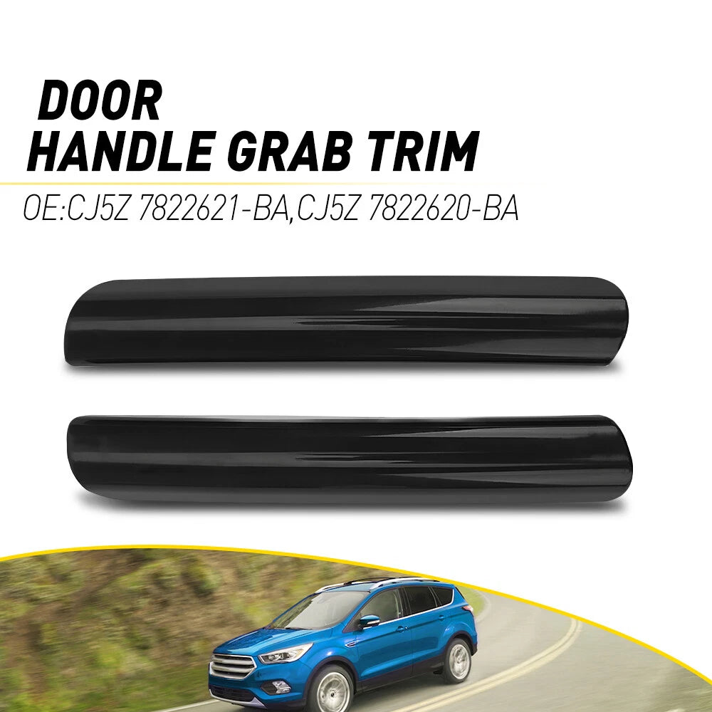 Set of 2 Front Left + Right Armrest Pull Door Handle Trim for Ford Escape (2013–2019)