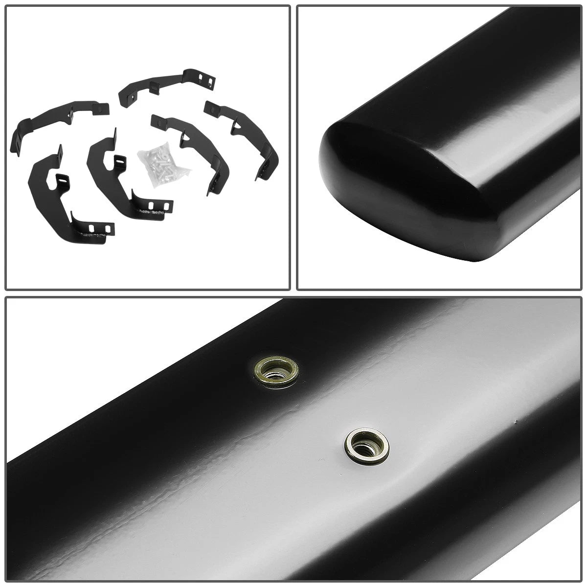 Set of 2 Oval Nerf Step Bars for Silverado Sierra Crew Cab (2019–2021)